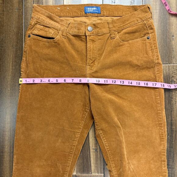Size 10 Old Navy Tan/Golden Brown Rockstar High Rise Corduroy Pants Slacks - Picture 3 of 9
